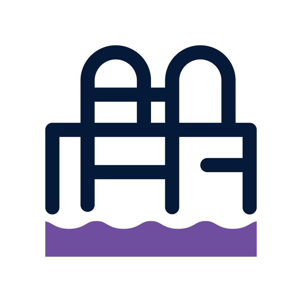swimming pool icon. dual tone icon for your website, mobile, presentation, and logo design. vector