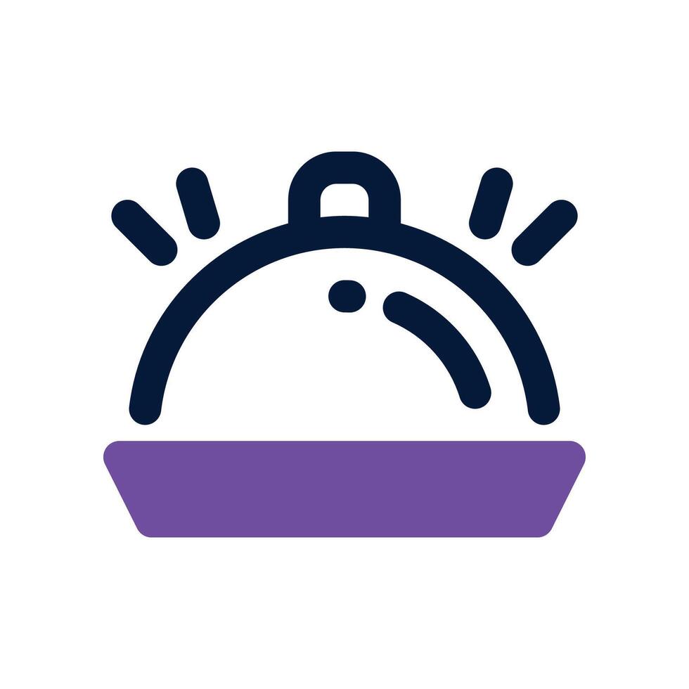food serve icon. dual tone icon for your website, mobile, presentation, and logo design. vector