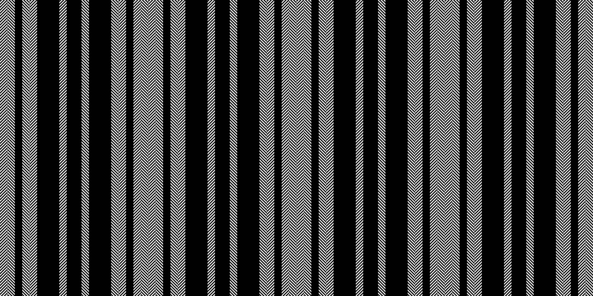 Strip textile lines fabric, gala background pattern. Panel vertical seamless texture stripe in black and white colors. vector
