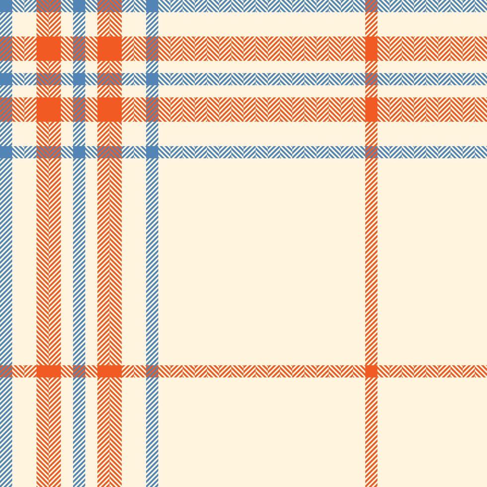 Plaid check pattern. Seamless fabric texture. Tartan textile print. vector