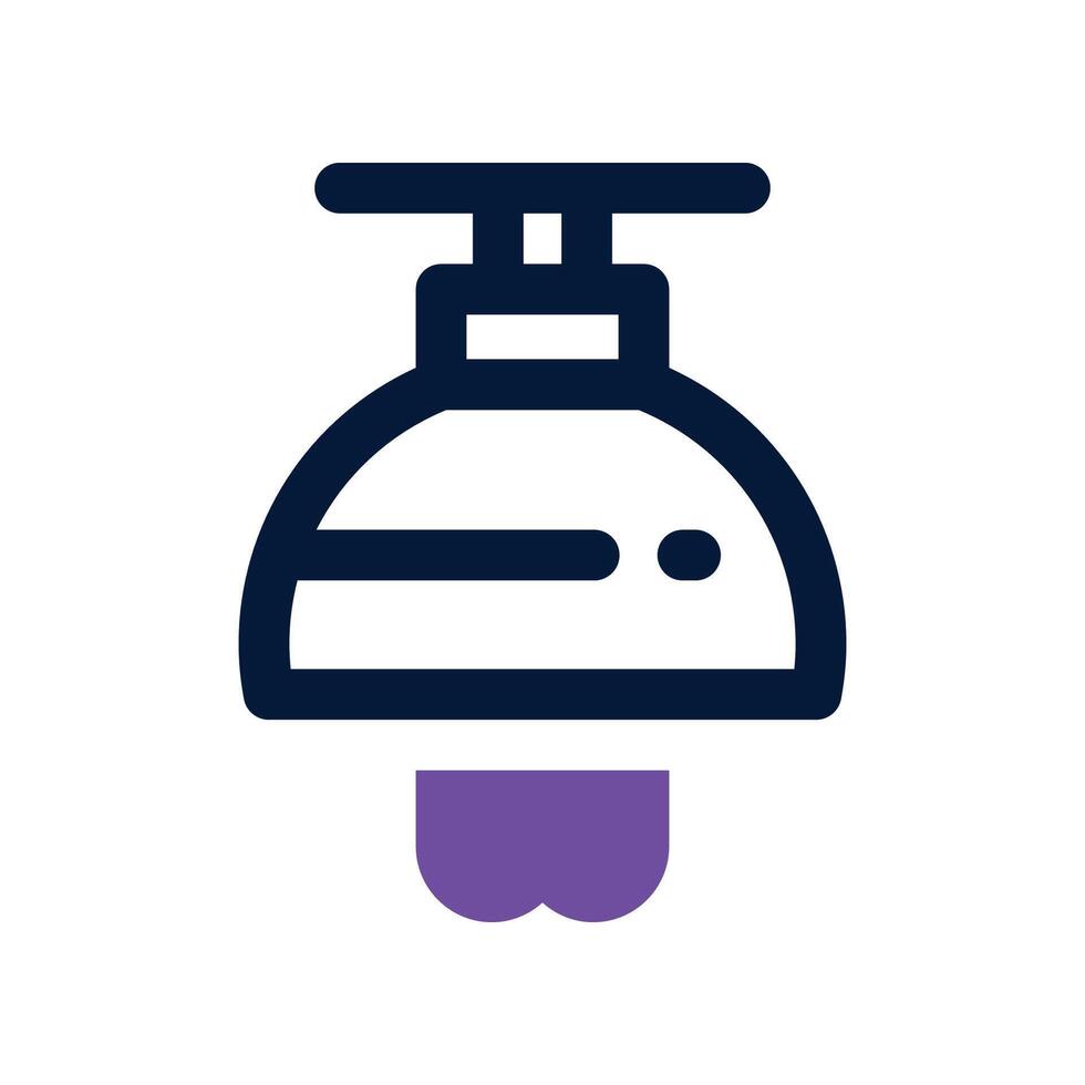 lamp icon. dual tone icon for your website, mobile, presentation, and logo design. vector