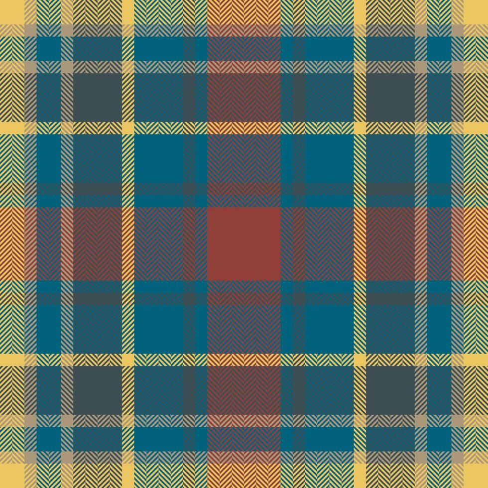 Plaid check pattern. Seamless fabric texture. Tartan textile print. vector