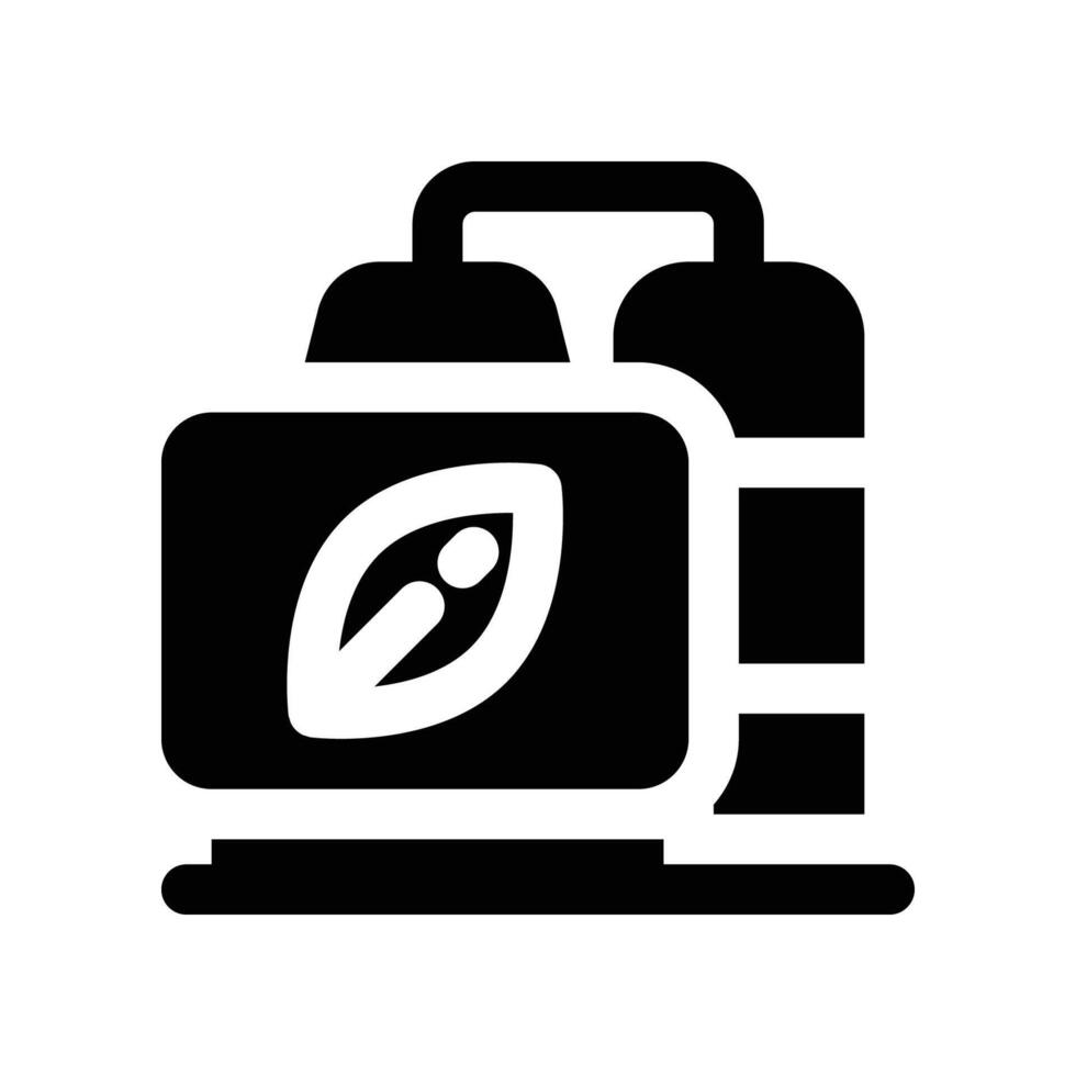 biogas icon. glyph icon for your website, mobile, presentation, and logo design. vector