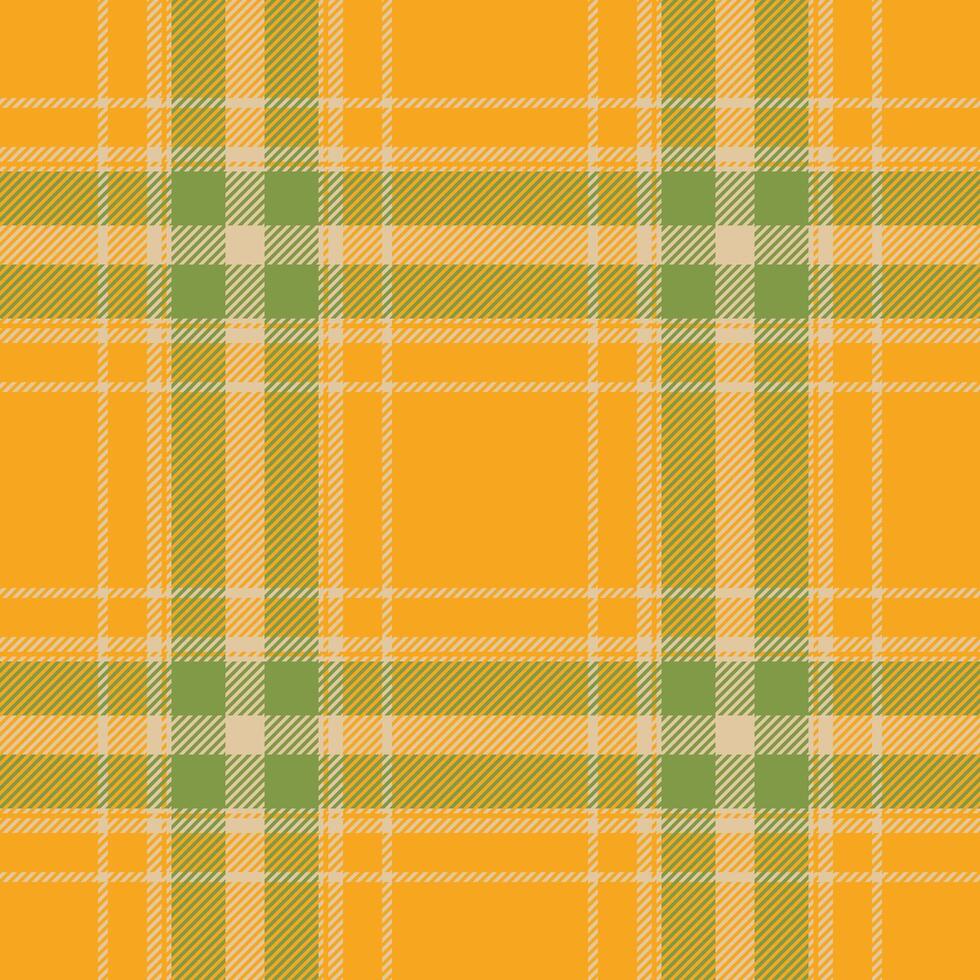 Plaid seamless pattern in orange. Check fabric texture. textile print. vector