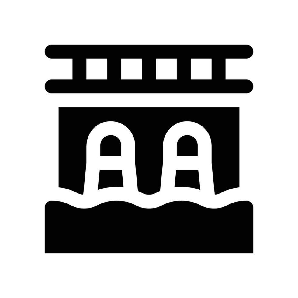 hydro energy icon. glyph icon for your website, mobile, presentation, and logo design. vector