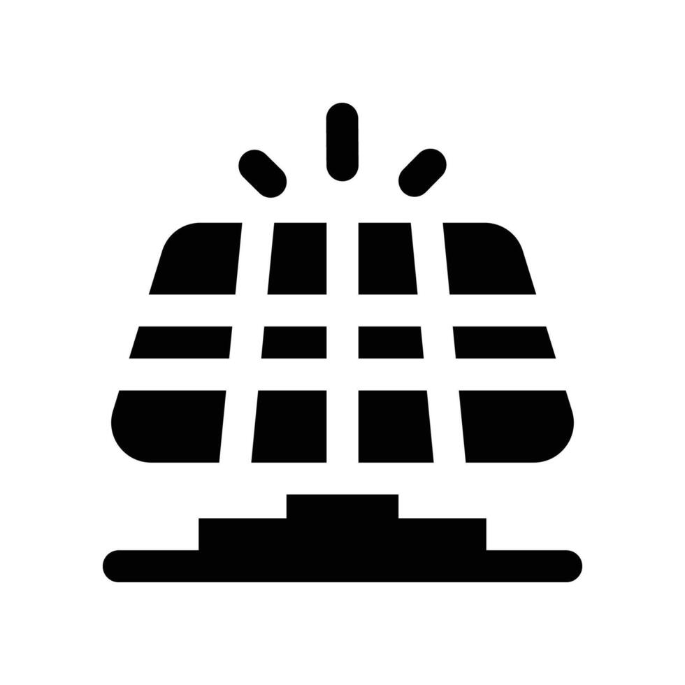 solar panel icon. glyph icon for your website, mobile, presentation, and logo design. vector