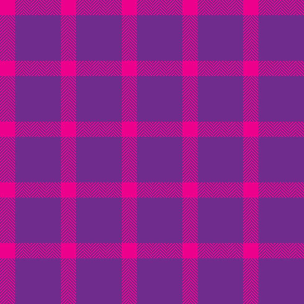 Plaid check pattern. Seamless fabric texture. Tartan textile print. vector