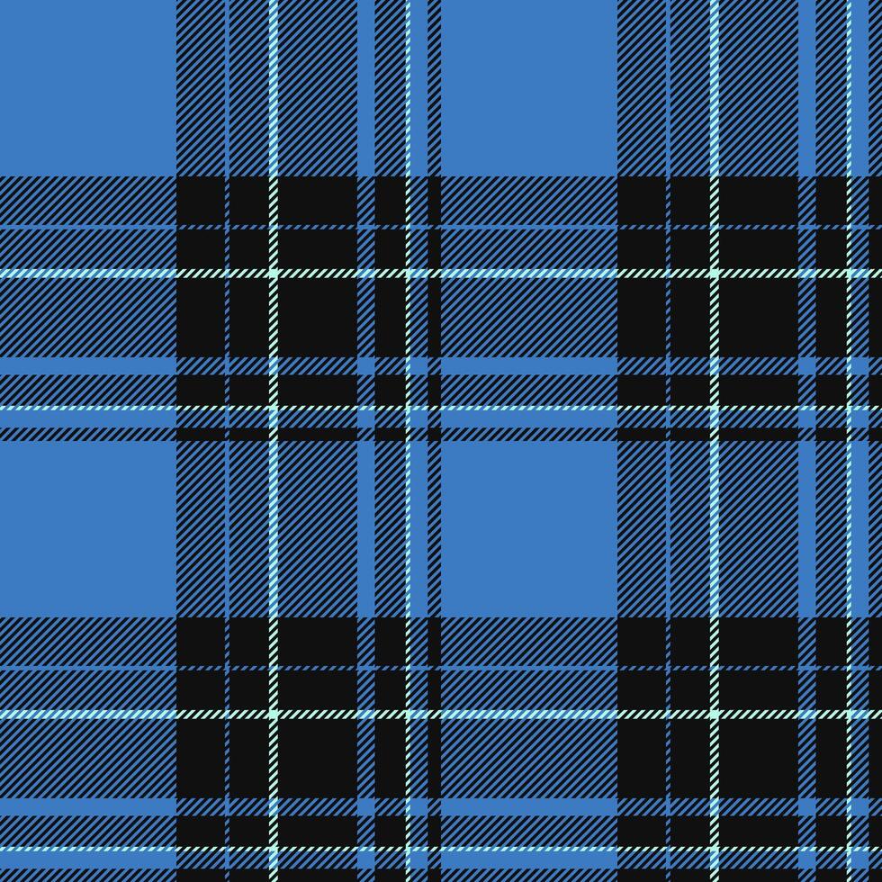 Plaid seamless pattern in blue. Check fabric texture. textile print. vector