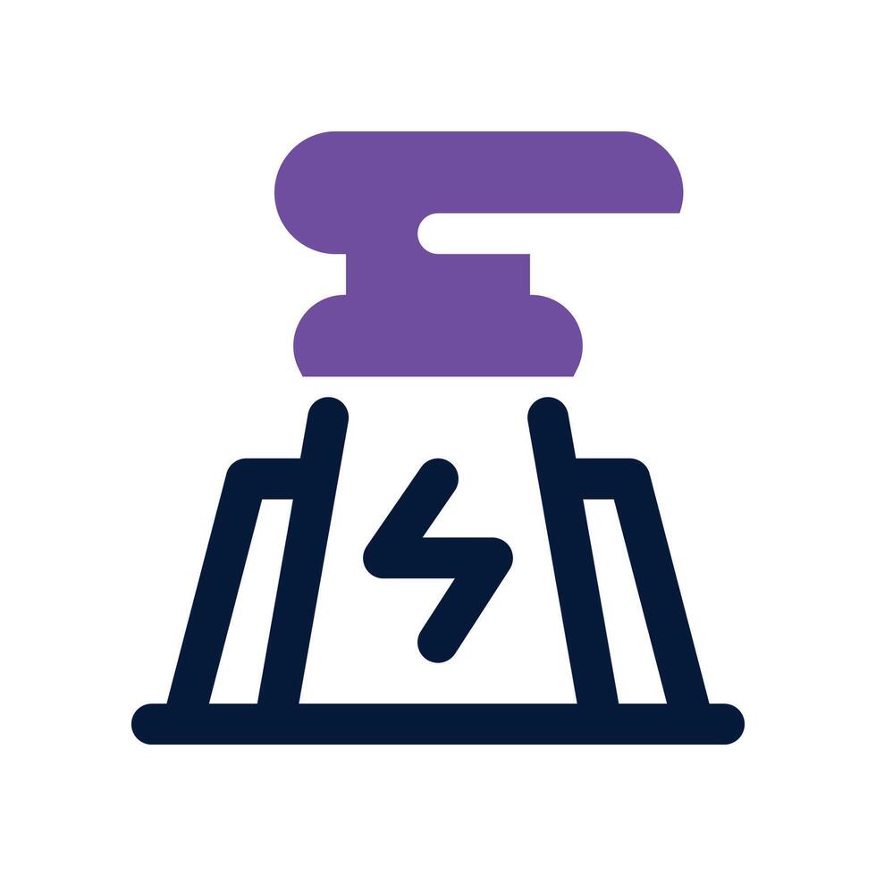 nuclear energy icon. dual tone icon for your website, mobile, presentation, and logo design. vector