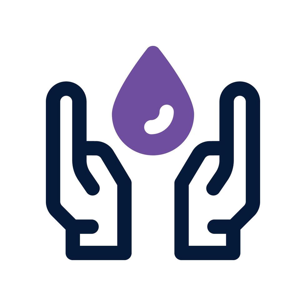 save water icon. dual tone icon for your website, mobile, presentation, and logo design. vector