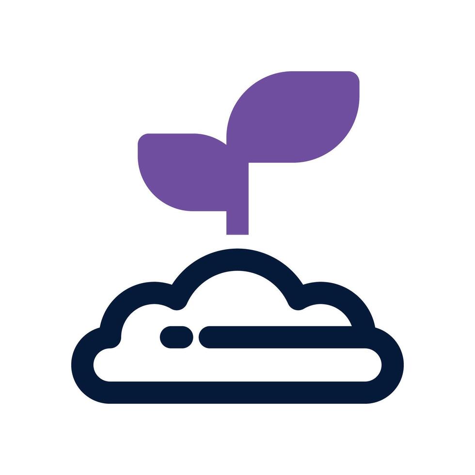 sprout icon. dual tone icon for your website, mobile, presentation, and logo design. vector
