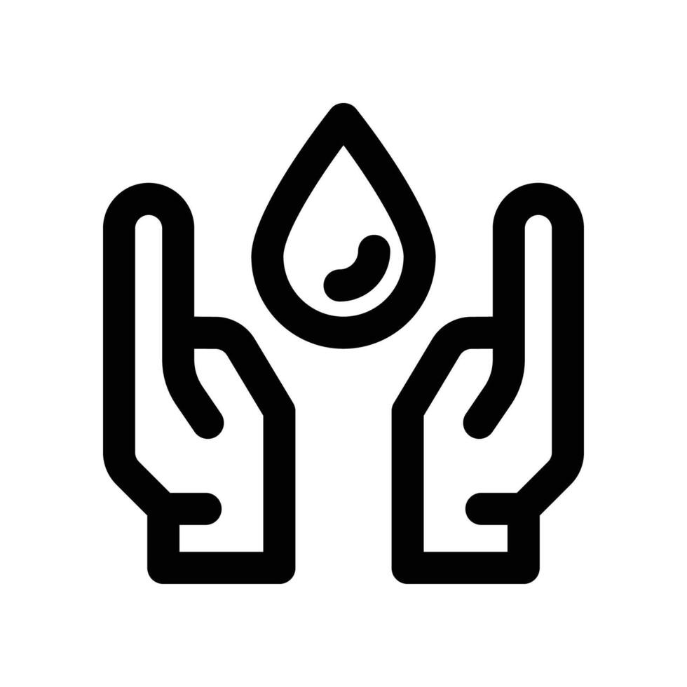 save water icon. line icon for your website, mobile, presentation, and logo design. vector