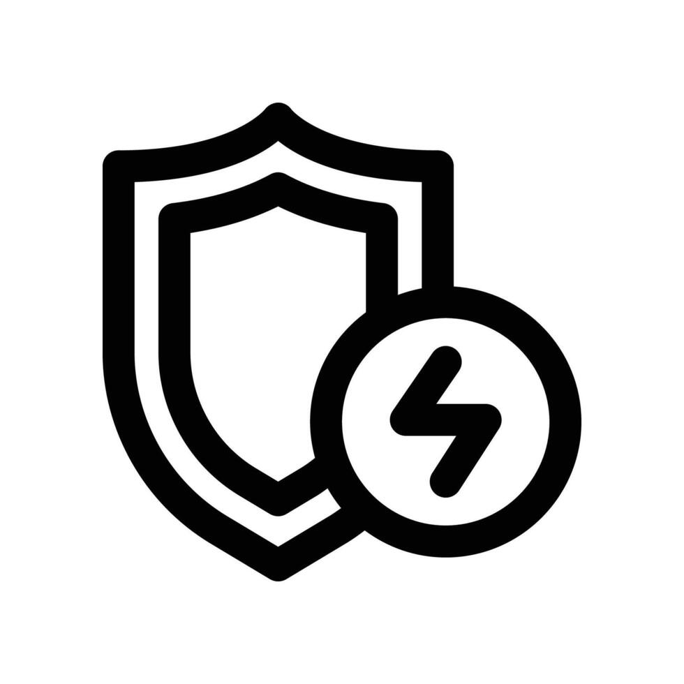 energy security icon. line icon for your website, mobile, presentation, and logo design. vector