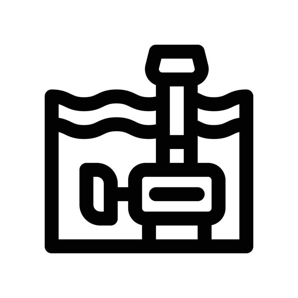 tidal power icon. line icon for your website, mobile, presentation, and logo design. vector