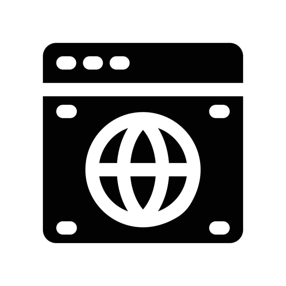 website icon. glyph icon for your website, mobile, presentation, and logo design. vector
