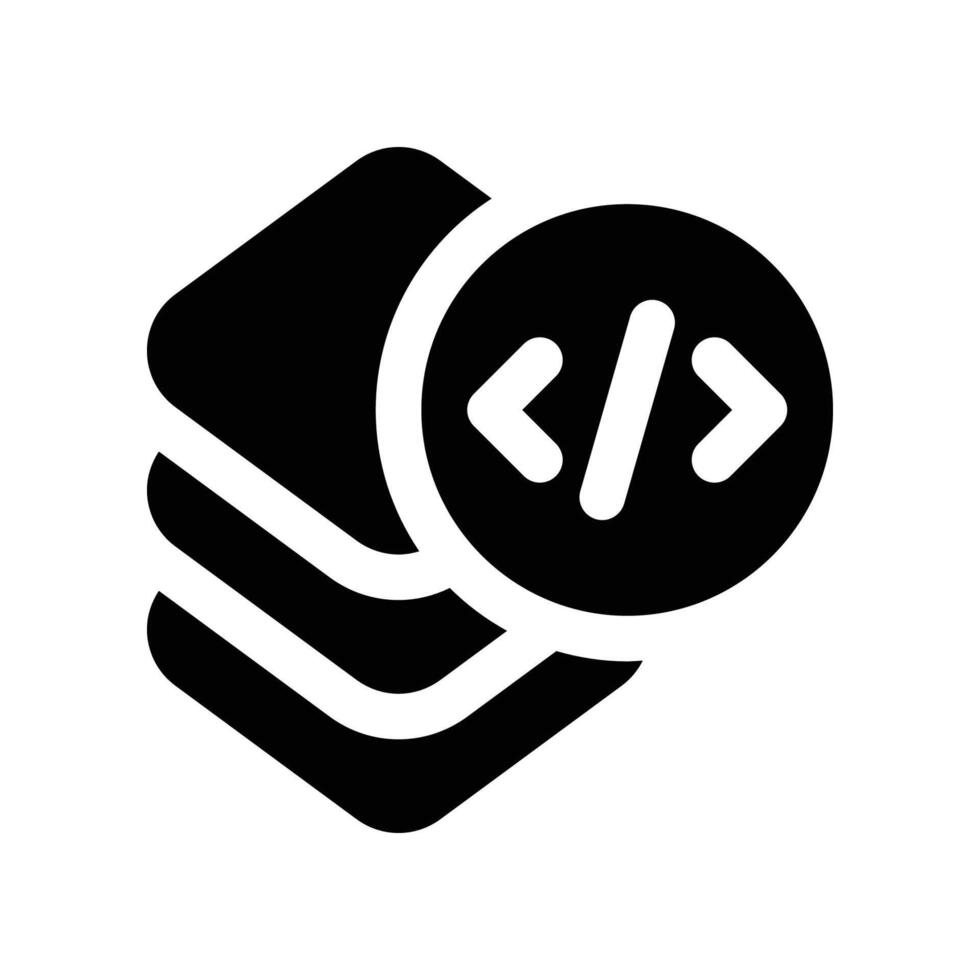 layer icon. glyph icon for your website, mobile, presentation, and logo design. vector