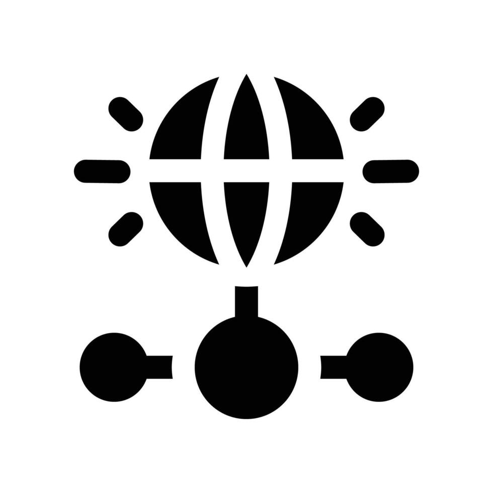 internet icon. glyph icon for your website, mobile, presentation, and logo design. vector