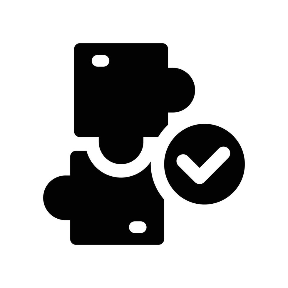 solution icon. glyph icon for your website, mobile, presentation, and logo design. vector