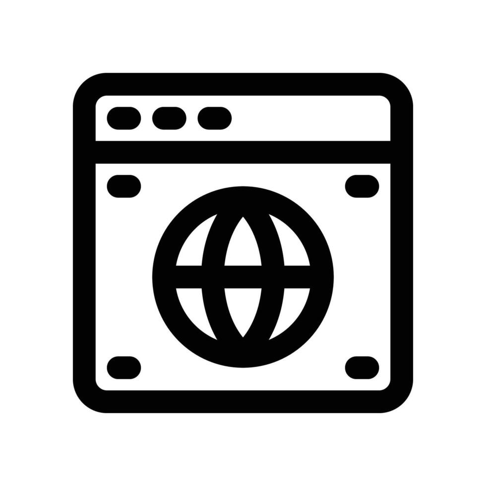 website icon. line icon for your website, mobile, presentation, and logo design. vector