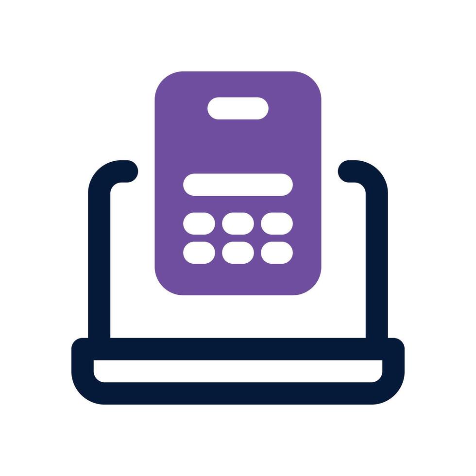 responsive icon. dual tone icon for your website, mobile, presentation, and logo design. vector