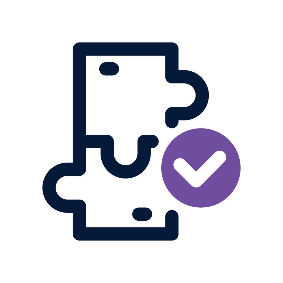 solution icon. dual tone icon for your website, mobile, presentation, and logo design. vector