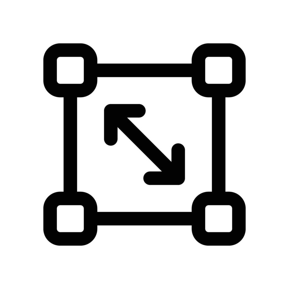 resize icon. line icon for your website, mobile, presentation, and logo design. vector