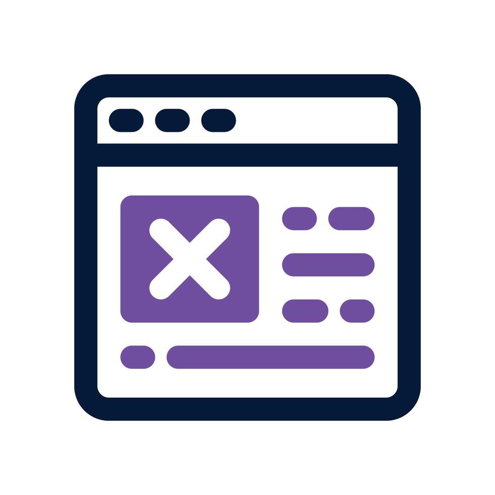 page layout icon. dual tone icon for your website, mobile, presentation, and logo design. vector