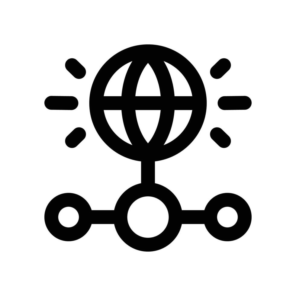 internet icon. line icon for your website, mobile, presentation, and logo design. vector
