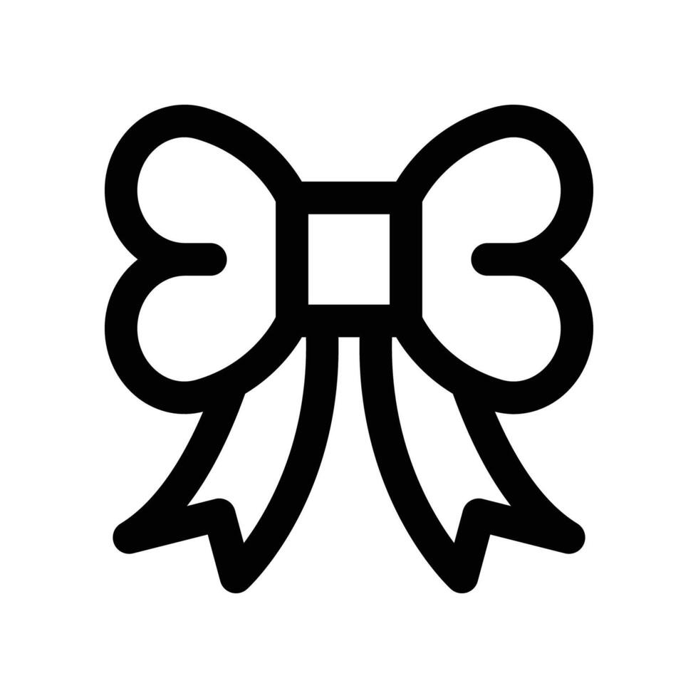 bow icon. line icon for your website, mobile, presentation, and logo design. vector
