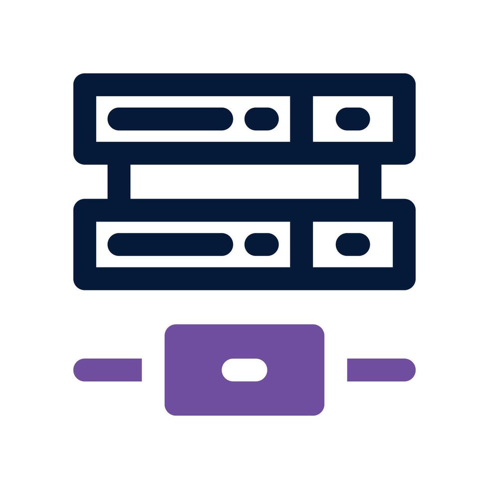 database icon. dual tone icon for your website, mobile, presentation, and logo design. vector