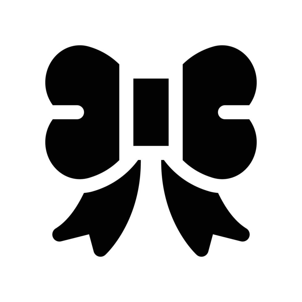 bow icon. glyph icon for your website, mobile, presentation, and logo design. vector