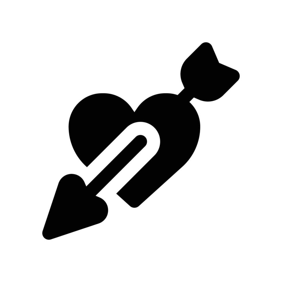 love icon. glyph icon for your website, mobile, presentation, and logo design. vector
