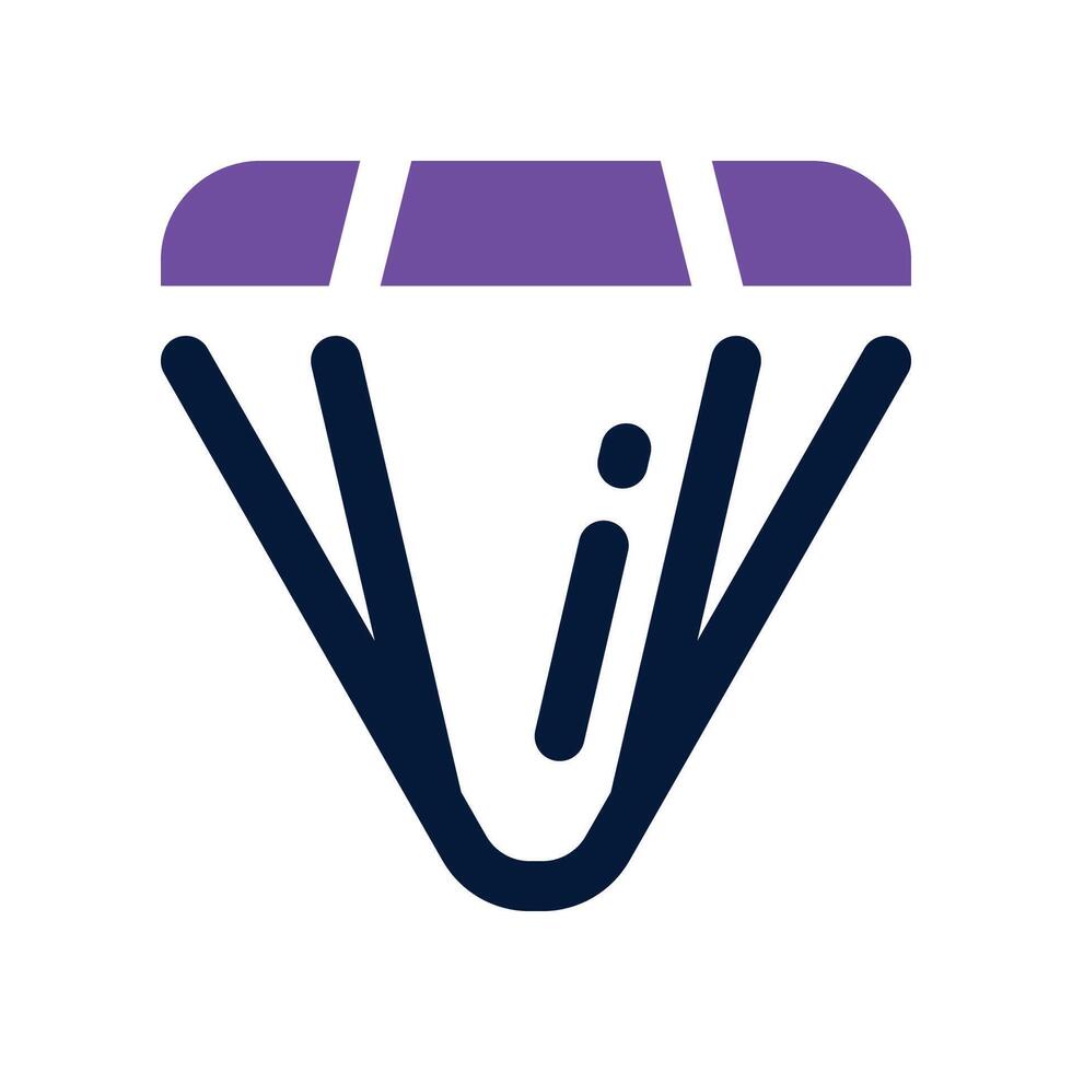 diamond icon. dual tone icon for your website, mobile, presentation, and logo design. vector