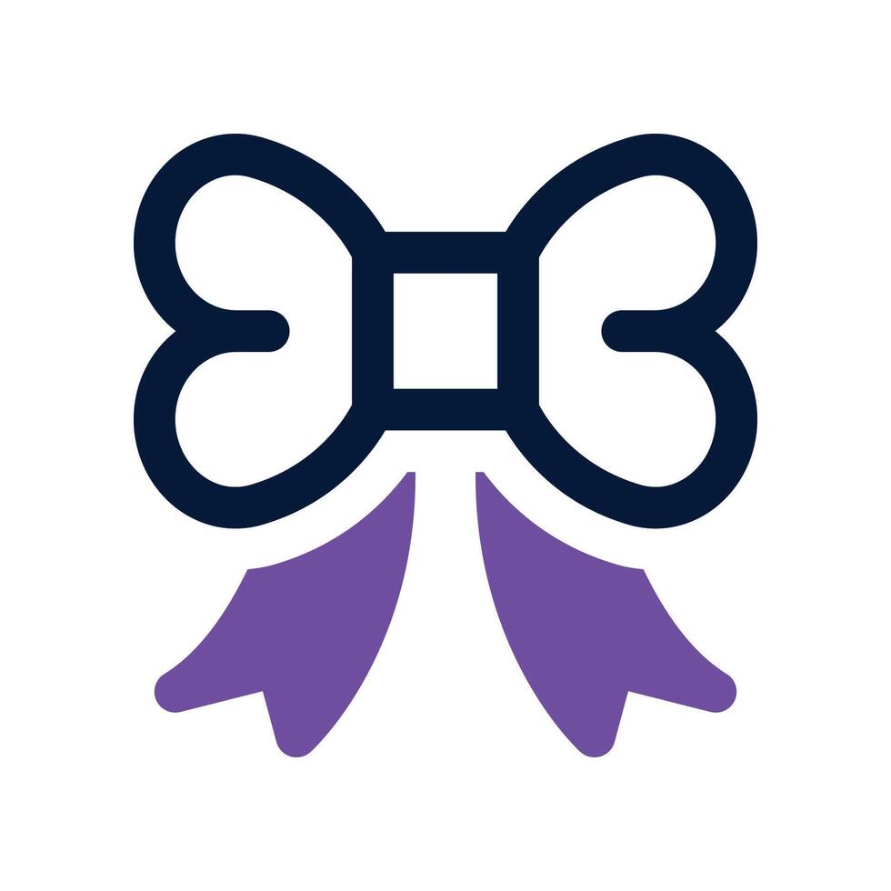 bow icon. dual tone icon for your website, mobile, presentation, and logo design. vector