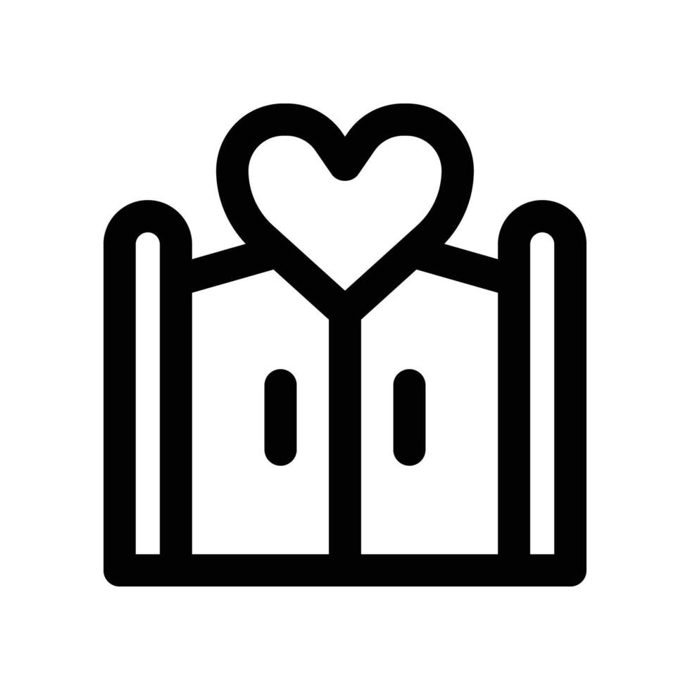 wedding gate icon. line icon for your website, mobile, presentation, and logo design. vector
