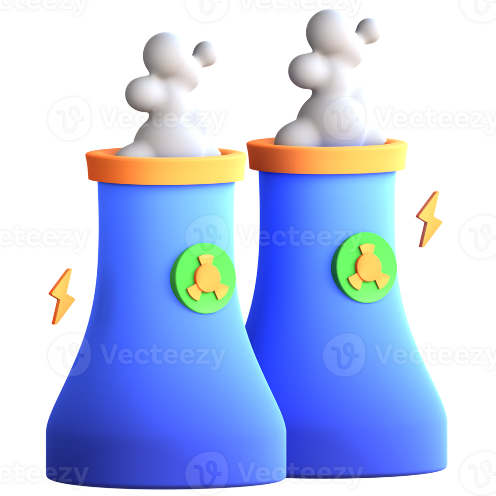 3D Illustration nuclear energy png