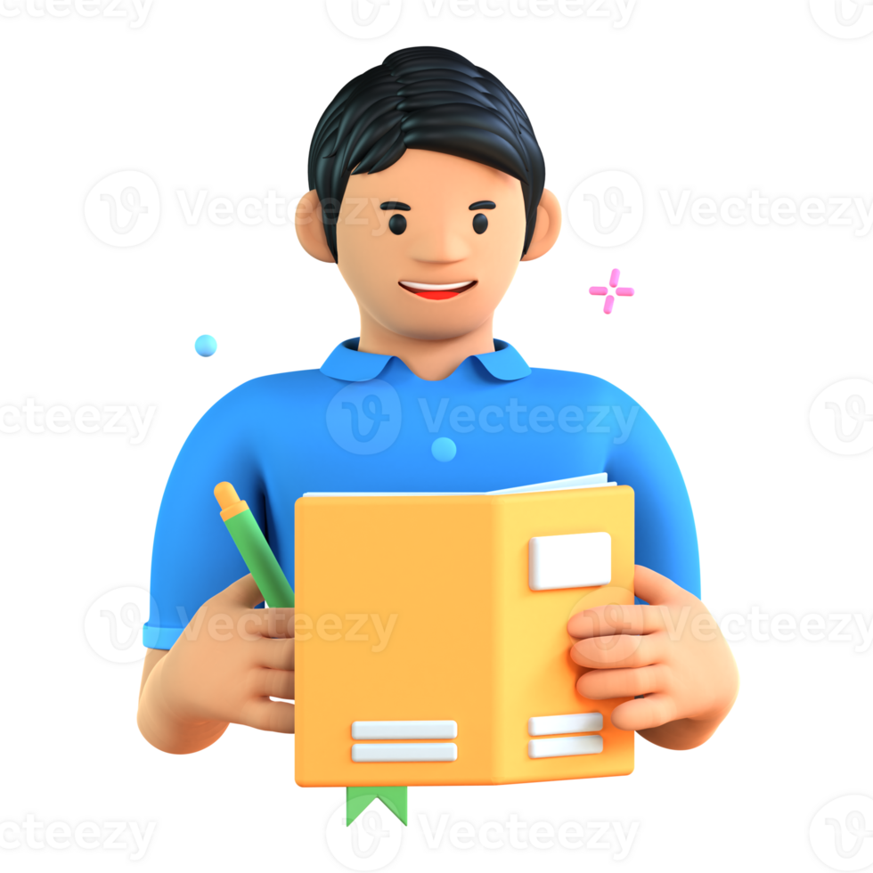 3D Illustration writing png