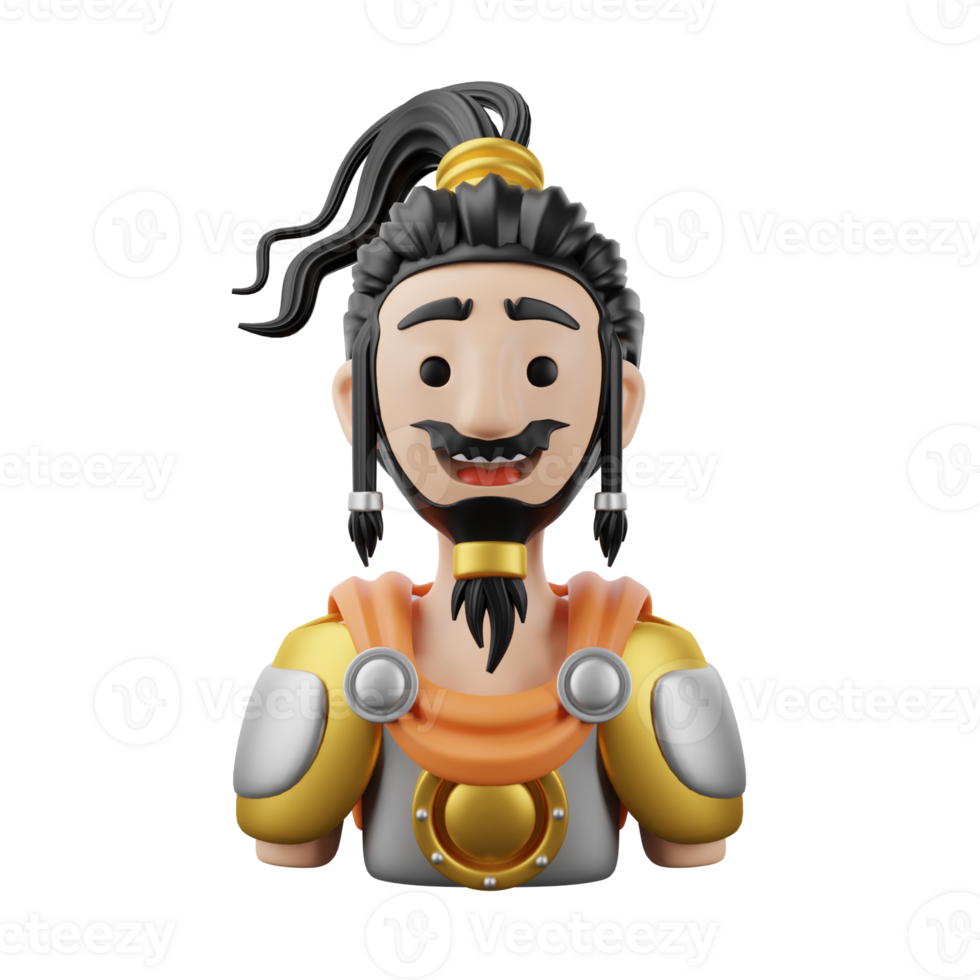 3D Illustration dwarf png