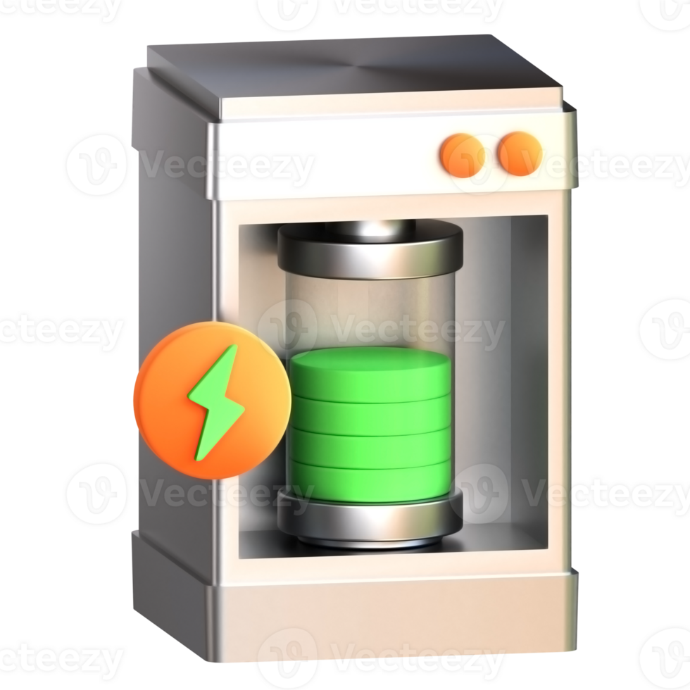 3D Illustration energy storage png