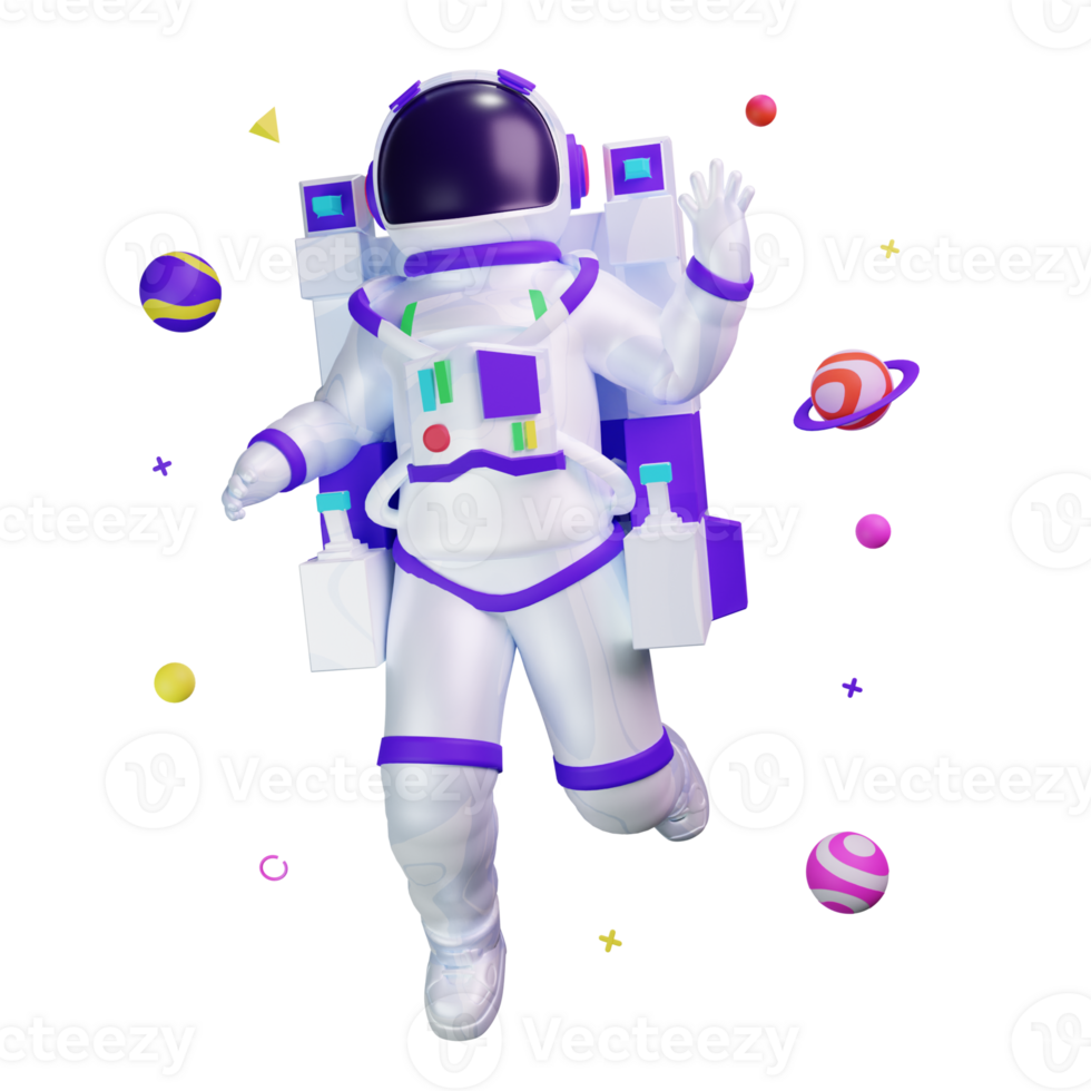 3D Illustration astronaut png