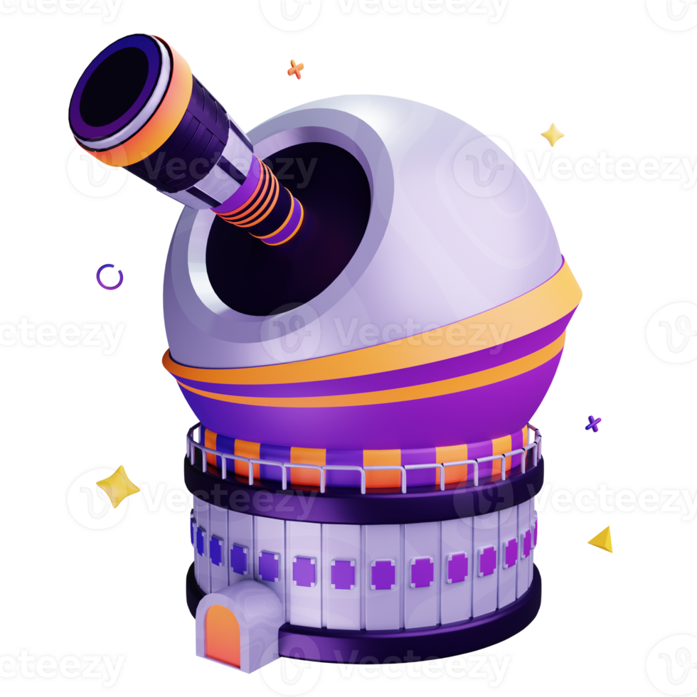 3D Illustration observatory png