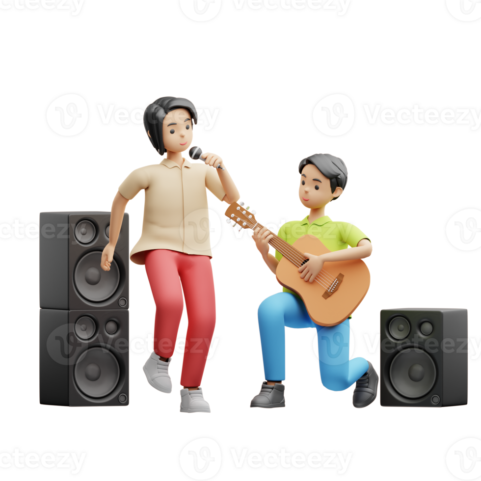 3D Illustration band png