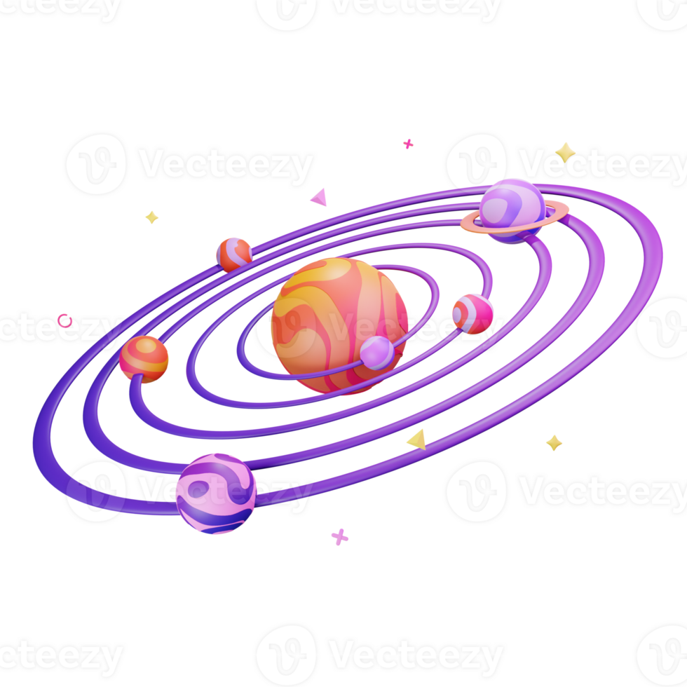 3D Illustration galaxy png
