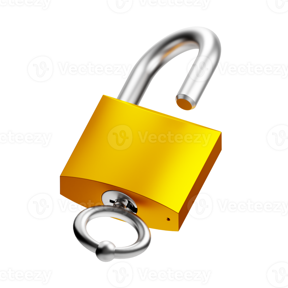 3D Illustration unlock png