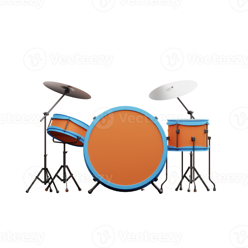 3D Illustration drums png