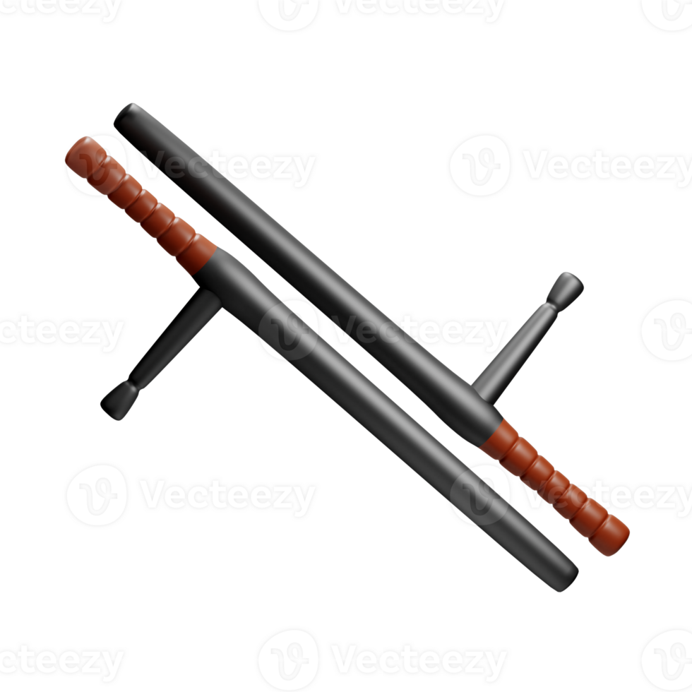 3D Illustration baton png
