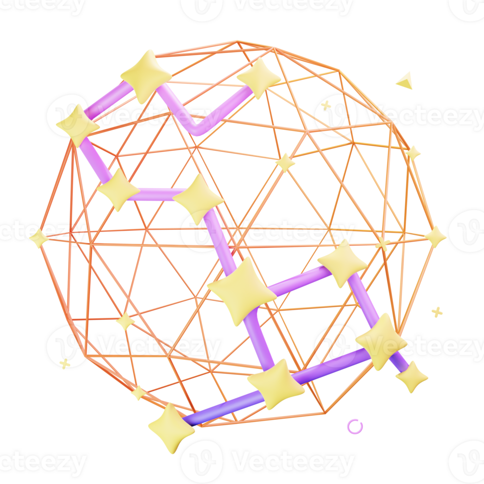 3D Illustration constellation png