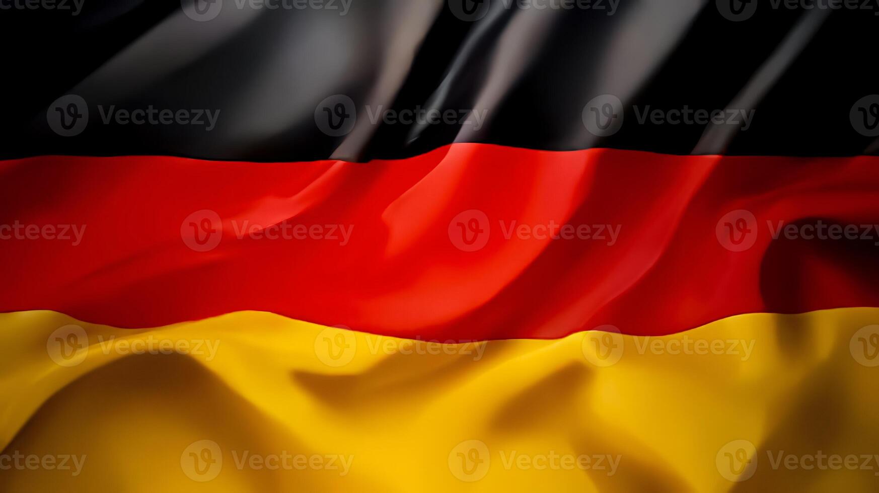 Beautiful waving German Flag in the Wind, Germany national flag waving in, good for multimedia content photo