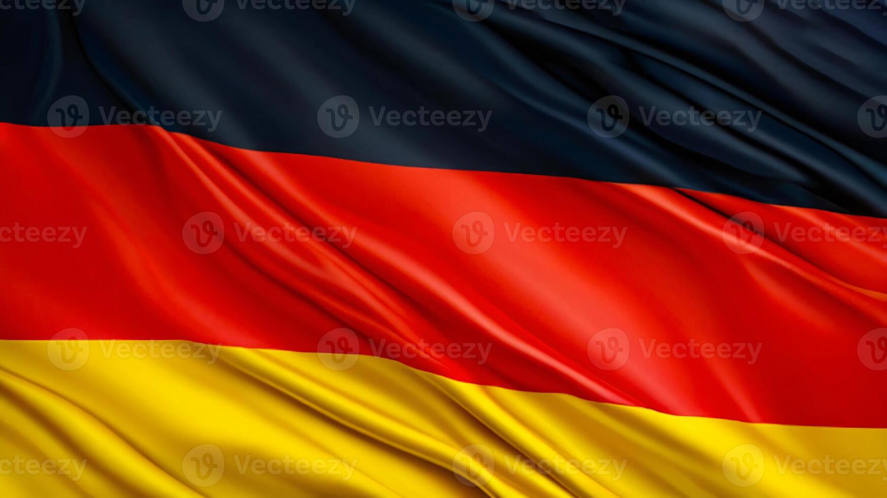 Beautiful waving German Flag in the Wind, Germany national flag waving in, good for multimedia content photo