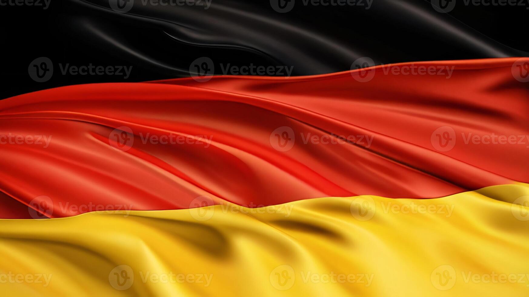 Beautiful waving German Flag in the Wind, Germany national flag waving in, good for multimedia content photo